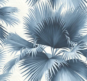 Kenneth James by Brewster PS40120 Palm Springs Endless Summer Blue Palm - Picture 1 of 3