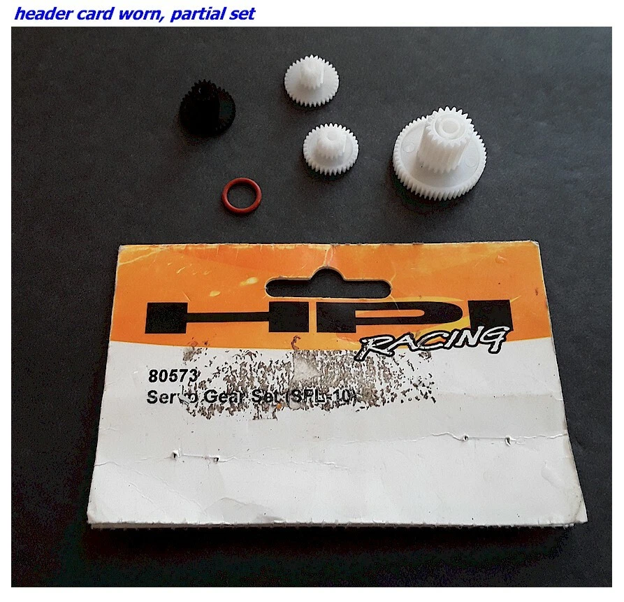 Vintage RC HPI 80573 Servo Gear Set (SFL-10) Baja 2 Incomplete 5pcs New OldStock - Image 1 of 1