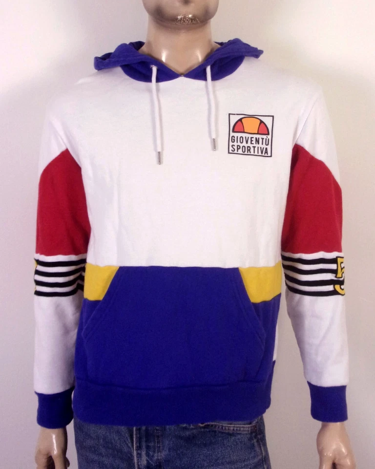 Usado en Excelente Condición Ellesse Loud Vibrant Colorblock Sudadera con Capucha Gioventu Sportiva Talla M Foto 1 de 4