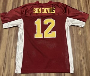 ✔️ASU Sun Devils Rudy Carpenter #12 NCAA Football Jersey Youth Kids Size 12/14 - Picture 1 of 7