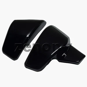 Black Battery Left&Right Side Cover For Honda Shadow VT600C CD VLX 600 1999-2007 - Picture 1 of 5