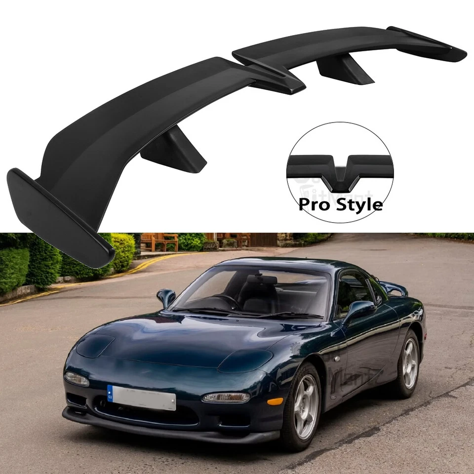 For Mazda RX-8 RX-7 RX-3 RX-4 55" Pro Style Rear Trunk Spoiler Wing Matte Black - Image 1 of 4