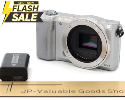 [C] Sony Alpha a5000 ILCE-5000 Mirrorless Camera Silver Body only Japan - Image 1 of 4