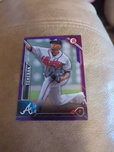 2016 Bowman Purple #99 Julio Teheran /250 - Imagen 1 de 3