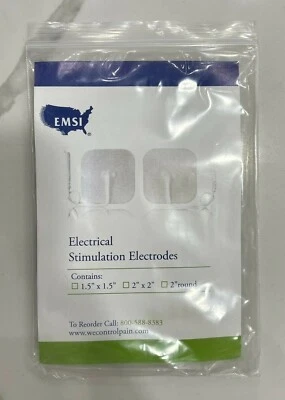 Nuevo Sellado EMSI 1.5" X 1.5" 16 Electrodos de Estimulación Electrodos de Estimulación de Tens Eléctricos NUEVO Foto 1 de 2
