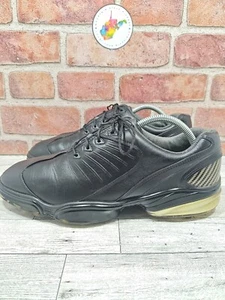 FootJoy Sport Golf Shoes Men's Size 10 M Black Leather Lace 53145 Flex Zone - Picture 1 of 8