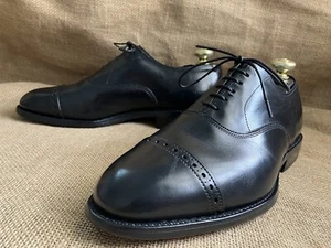 Allen Edmonds Fifth Avenue Black Leather Cap Toe Oxford Shoes Size US 6.5 EE - Picture 1 of 11