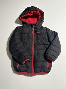 Nike Kids Quilted Jacket (Obsidian/Univ.Red) Size 4T kids 76A730-B7N