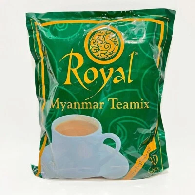 Royal Myanmar Teamix (chá de leite birmanês 3 em 1) 20g x 30 saquetas/pacote (600g) - Imagem 1 de 2