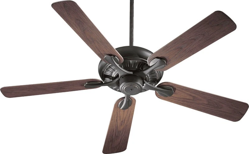 Ventilador de techo de alto flujo de aire exterior Quorum Pinnacle Patio Old World Energy Star 52" Foto 1 de 1