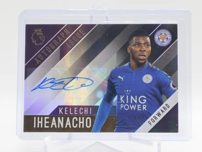 2017-18 Topps Premier League Gold Auto Issue GOLD Kelechi Iheanacho Auto - Image 1 of 2