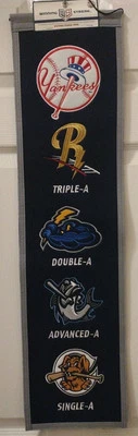New York Yankees Affiliate Farm System Banner-MLB Cooperstown Collection - Image 1 of 4