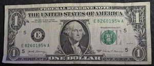 2017 Richmond $1 Bill August 26th 1954 Birthday/Anniversary Ladder Note - Picture 1 of 2
