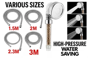 Tubo Doccia Acciaio Inox Flessibile Cromato Tubo Bagno - Varie Misure - Foto 1 di 7