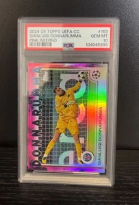 Topps Flagship Gianluigi Donnarumma /75 Pink Inferno Parallel PSG - PSA 10 - Picture 1 of 2