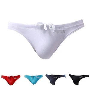 Fashion Men Sexy Big-Pouch Briefs Swim Trunks Swimming-Pants Swim Trunks Bikini - Picture 1 of 16