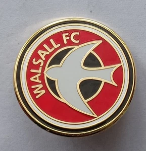 Walsall FC Enamel Football Lapel Pin Badge. PB7-1239 - Picture 1 of 3