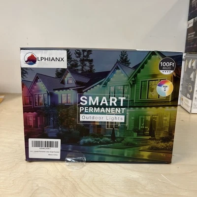 LPHIANX Smart Permanent Outdoor Lights,Smart RGB - LED 100 foot Light USA New Open Box