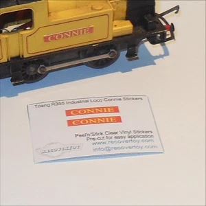 Triang Hornby R355 OO Gauge BR 0-4-0 Industrial Loco Connie Name Plate Stickers - Picture 1 of 5