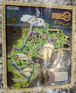 GOLDEN SUN (GBA Nintendo Game Boy Advance) 2001 NUR WELTKARTE AGB-AGSE-USA - Bild 1 von 8