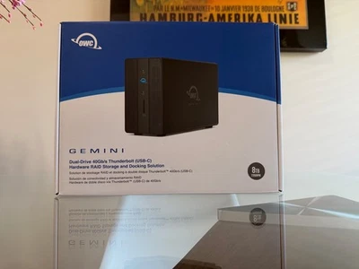 OWC Gemini 8TB 2-Bay Thunderbolt 3 (USB-C) Raid Array (2 X 4TB) - Image 1 of 4