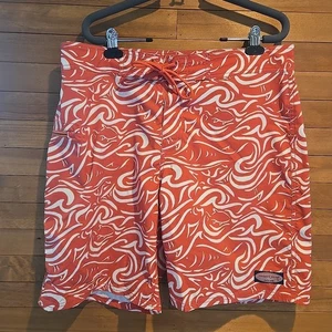 Vineyard Vines Boardshorts Herren Large rosa weiß Marthas Weinberg Maritim Schwimmen - Bild 1 von 8