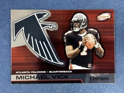 2002 Pacific Atomic #6 Michael Vick Atlanta Falcons /600 - Image 1 of 2
