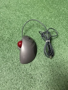 Logitech TrackMan Wheel Trackball T-BB18 USB Roller Ball Thumb Mouse Vtg WORKS - Picture 1 of 7