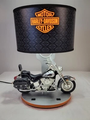 Harley Davidson Heritage Softail Table Lamp/ Night Light & Sounds RARE - Image 1 of 4