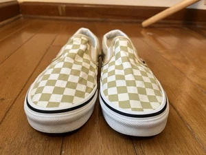 Vans Classic Slip On Checkerboard Women’s Size 7.5 Men’s 6 Shoes Moss Green - Bild 1 von 8