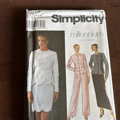 Simplicity Pattern 8519 Misses Fitted Jacket,pants,skirt Sz 6-8-10 - Image 1 of 3
