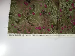 Timeless Treasures Fabric for Hi-Fashion 21" x 44" Patt #Leaf-C2191 - Picture 1 of 2