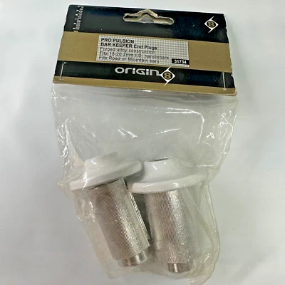 Par de tapones de extremo de aleación Origin8 Pro Pulsion Bar Keeper blanco 15-20,2 mm ID 32 mm OD Foto 1 de 4