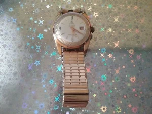 Emro 30 Jewels Vintage Gold Plated Mens Watch w/ Pat Pend Watch Band Water Pro - Picture 1 of 11