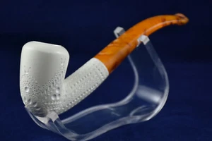 Classical Lattice Pipe, Meerschaum Pipe, Bent Lattice Pipe, Handmade Pipe - Bild 1 von 9
