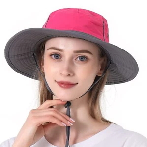 Outdoor Sun Hat Bucket Hats for Women Sun Protection Mesh Cap Quick-Dry UPF 50+ - Picture 1 of 7