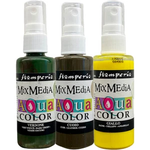 Stamperia Aquacolor Golden Harmony, Juego de 3 - Acuarelas de alta calidad - Imagen 1 de 1