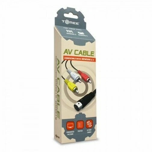 Tomee M05065 AV Cable for Sega Genesis 2/3