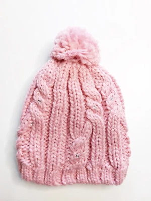 Roxy Freshfield Damen Kinder Mütze Wintermütze Bommelmütze Prism Pink