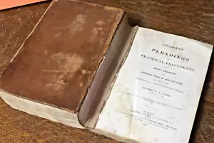 1837, AS-IS ANTIQUE LAW: Pleadings & Practical Precedents. John Van Ness Yates - Picture 1 of 15