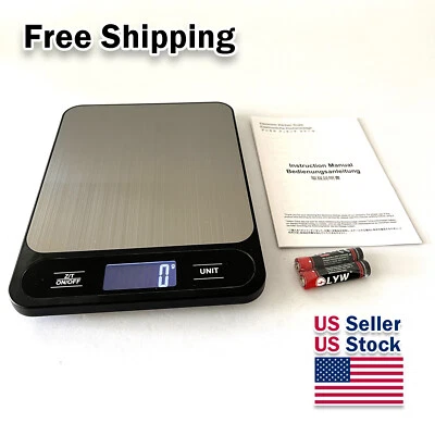 Báscula de cocina digital de 22 lb/10 kg gramos y oz para joyería, envío Foto 1 de 4