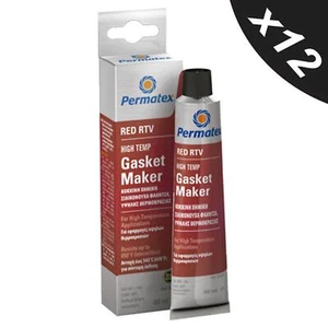12x RTV Silicone Instant Gasket Maker Red High Temperature Sealant 80ml OEM Spec - Picture 1 of 7