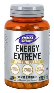 NOW Foods Sport Energy Extreme 90 Cap Magnesium Tyrosine Guarana 07/26EXP - Picture 1 of 2