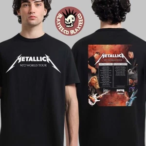 Maglietta Metallica M72 World Tour Ritorni In Europa 2026 Programma Date Tour - Foto 1 di 3