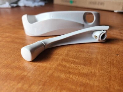 Truth WHITE Casement Crank Handles with Covers / Left hand / Green Dot - Image 1 of 3