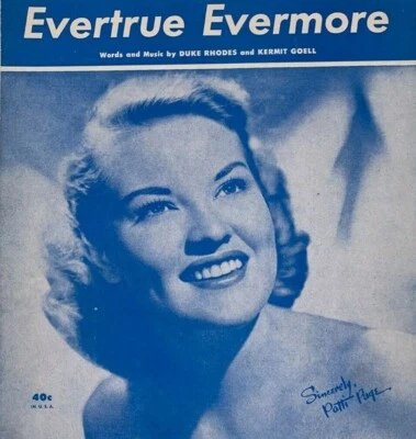 Vintage Sheet Music Evertrue Evermore by Patti Page on Mercury Records     PA-11 - Image 1 of 4