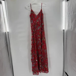 Nanette Lepore Floral Red Maxi Dress size 6 - Picture 1 of 8