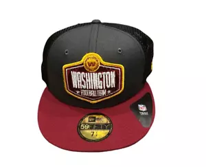 Nuevo con etiquetas Nuevo Washington Commanders New Era 59Fifty Draft Parche Talla 7 3/8 Sombrero Ajustado - Imagen 1 de 2