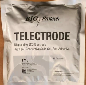 T715 BioProtech - ECG Telectrode Electrodes - 2000 Pieces - Picture 1 of 2