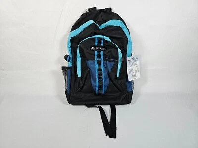 Mochila Everest 3045W 19 pulgadas con múltiples bolsillos azul y negro Foto 1 de 4